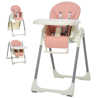 Trona Para Bebe Evolutiva Ajustable Y Plegable Rosa Homcom Con Ofertas En Carrefour Las Mejores Ofertas De Carrefour