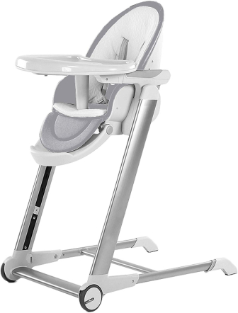 Babify Noa Trona De Bebes Evolutiva Plegable 4 Posiciones De Reclinacion 7 Posiciones De Altura Colchoneta Reductor Doble Bandeja Color Gris Con Ofertas En Carrefour Las Mejores Ofertas De Carrefour