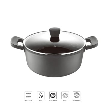 Cacerola de Aluminio Fundido con Tapa 2,5L BERGNER Retro