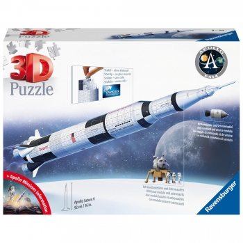 Ravensburger - Puzzle 3D Apollo Saturn V Rocket +8 años