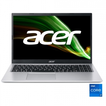Portátil Acer Aspire 3 A315-58, Intel Core i7 1165G7 con 8GB, 512GB SSD, FHD 15,6"-39,62 cm, Windows 11 Home - Plata