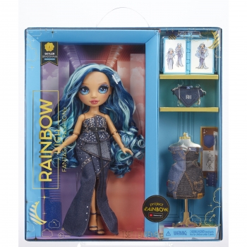 Rainbow High Fantastic Fashion Doll Azul, Muñeca +4 Años