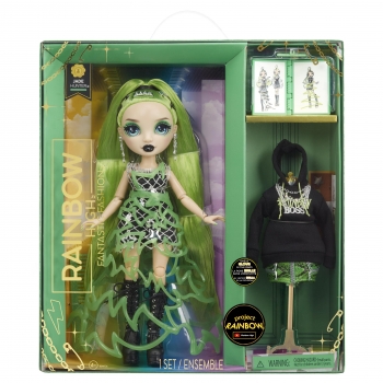 Rainbow High Fantastic Fashion Doll Verde, Muñeca +4 Años