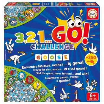 Educa Juegos - 3,2,1 Go Challenge Oca, Juego de Mesa + 6 Años