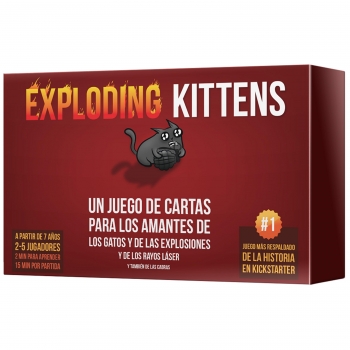 Asmodee Juegos Exploding Kittens, Juego de Mesa +7 Años