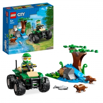 LEGO City Quad y Hábitat de la Nutria, Juegos de construcción +5 años - 60394
