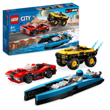 LEGO City Pack de Vehículos Deportivos, Juegos de construcción +6 años - 60395