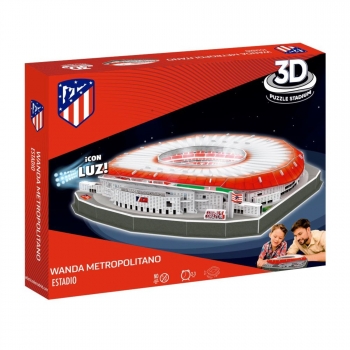 3D - Puzzle Estadio Wanda Metropolitano (Atletico de Madrid) con Luz + 3 años