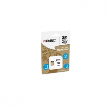 Tarjeta de Memoria Emtec Micro SD Class10 Gold+ 32GB