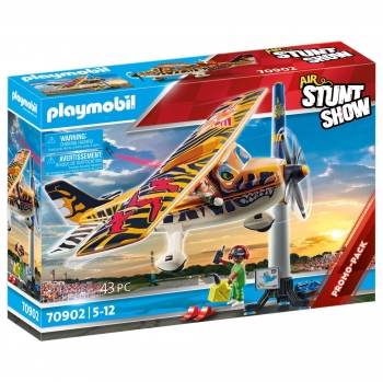 PLAYMOBIL - Avioneta Tiger Air Stuntshow + 5 años