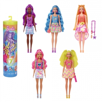 Barbie Muñeca Color Reveal Serie Neon +3 Años