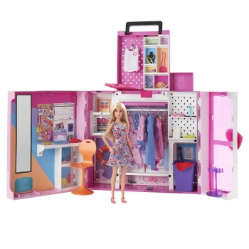 Barbie Fashionista Armario de Ensueño para Muñecas con Accesorios