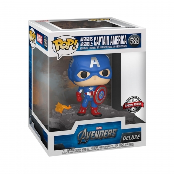 Figura Funko Pop! Pop Deluxe: Avengers - Captain America