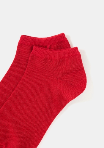Pack seis pares de calcetines lisos tobilleros infantil