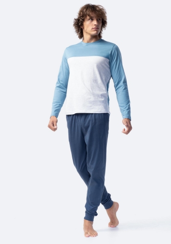 Pijama dos piezas manga larga sostenible de Hombre TEX