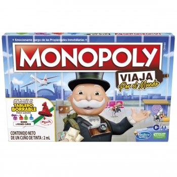 Monopoly Viaja por El Mundo, Juego de Mesa +8 Años