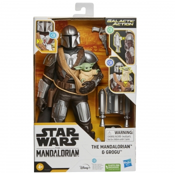 Star Wars - Galactic Action: The Mandalorian & Grogu - Figuras Electrónicas Interactivas +4 años