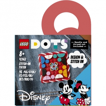 LEGO Dots  - Mickey Mouse y Minnie Mouse: Parche para Coser a partir de 8 años - 41963