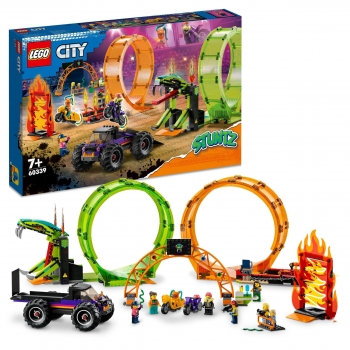 LEGO City - Pista Acrobática con Doble Rizo a partir de 7 años - 60339