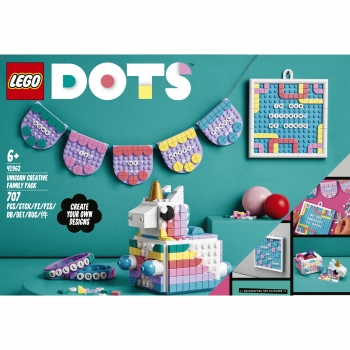 LEGO Dots - Pack Creativo Familiar: Unicornio a partir de 6 años - 41962
