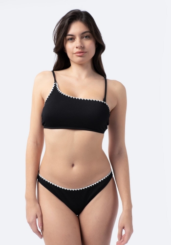 Top de bikini asimétrico sostenible de Mujer TEX