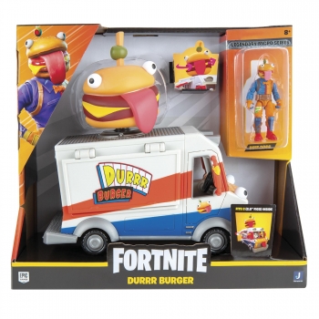 Fornite - Vehículo Micro con Figura Burger Food a partir de 8 años