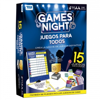 Juego Games Night Juegos de Mesa,+7 años