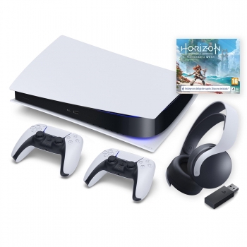 Playstation 5 Digital B 825GB con Horizon II Forbidden West + 2º Dualsense + Pulse 3D