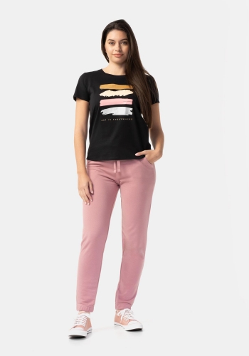 Camiseta de manga corta con estampado sostenible de Mujer TEX