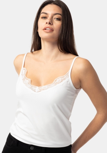 Camiseta lisa de tirantes sostenible de Mujer TEX