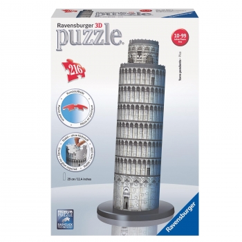 Ravensburger - Puzzle 3D Torre de Pisa de 29 cm