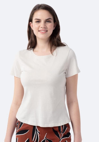 Camiseta lisa de algodón de Mujer TEX