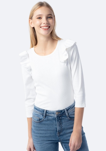 Camiseta de manga larga cuello redondo de Mujer TEX