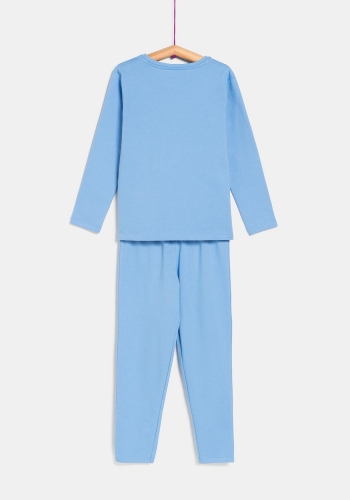 Pijama dos piezas largo afelpado sostenible Infantil TEX