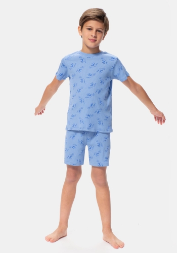 Pijama dos piezas manga corta estampado para Niño TEX