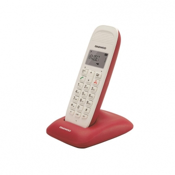 Teléfono Dect Inalámbrico Daewoo DTD 1250 – Blanco/Rojo