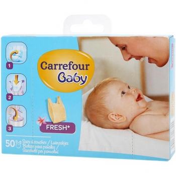 Bolsas Pañales Carrefour Baby x50