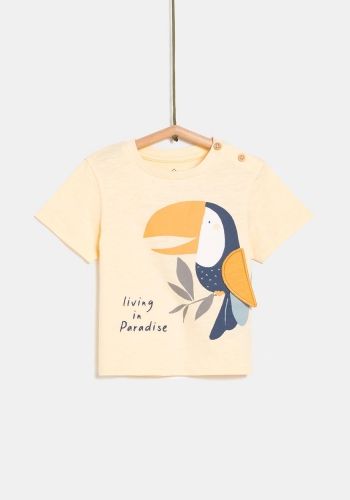 Camiseta manga corta con estampado sostenible de Bebé TEX