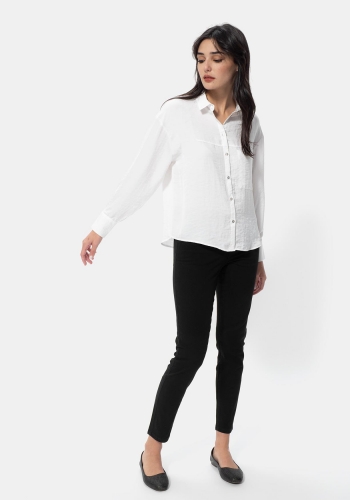 Camisa manga larga con botones para Mujer TEX