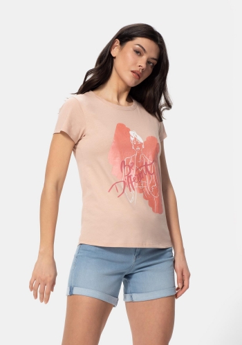 Camiseta manga corta con cuello redondo de Mujer TEX