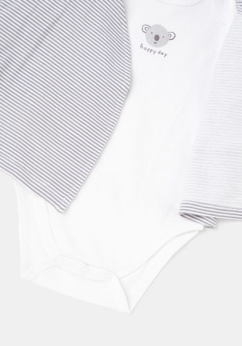 Conjunto sudadera body y pantalón sostenible para recién nacido Unisex TEX