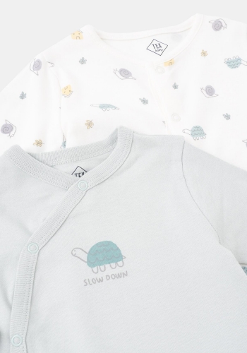 Pack 2 pijamas pelele sostenibles de recién nacido Unisex TEX