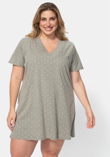 Camisola de pijama estampada para tallas grandes de Mujer TEX