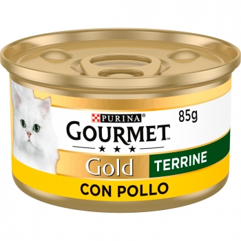 Comida húmeda de pollo para gato adulto Purina Gourmet Gold 85 g