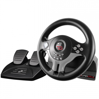 Volante de Carreras con Pedales Subsonic Driving Wheel SV200 para Switch, PS4,  Xbox One, PC, PS3