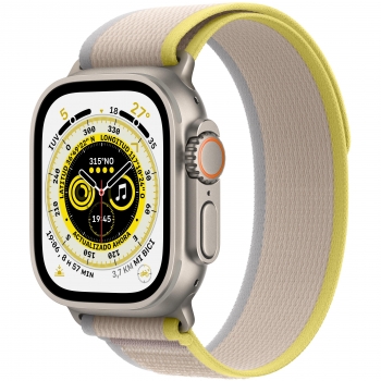 Apple Watch Ultra GPS + Cellular 49mm Caja de titanio con Correa Loop Trail Amarillo/Beige
