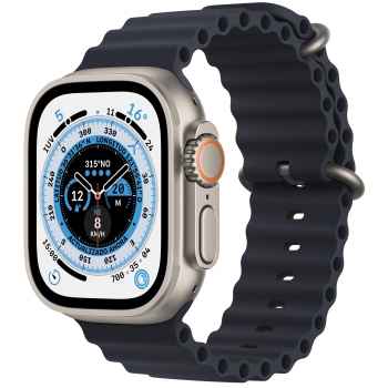 Apple Watch Ultra GPS + Cellular 49mm Caja de titanio con Correa Ocean Medianoche