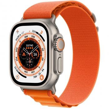 Apple Watch Ultra GPS + Cellular 49mm Caja de titanio con Correa loop alpine Naranja
