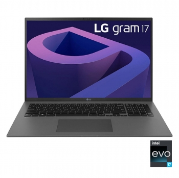 Portátil LG GRAM, Intel Core i7-1260P con 16GB, 512GB SSD, WQXGA 43, 17" - 18cm, Windows 11 Home