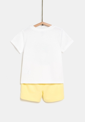 Conjunto camiseta manga corta y pantalón corto para Bebé TEX